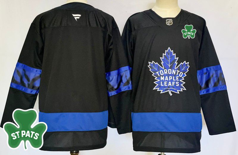 Men Toronto Maple Leafs Blank Black Fanatics 2025 NHL Jersey style 6